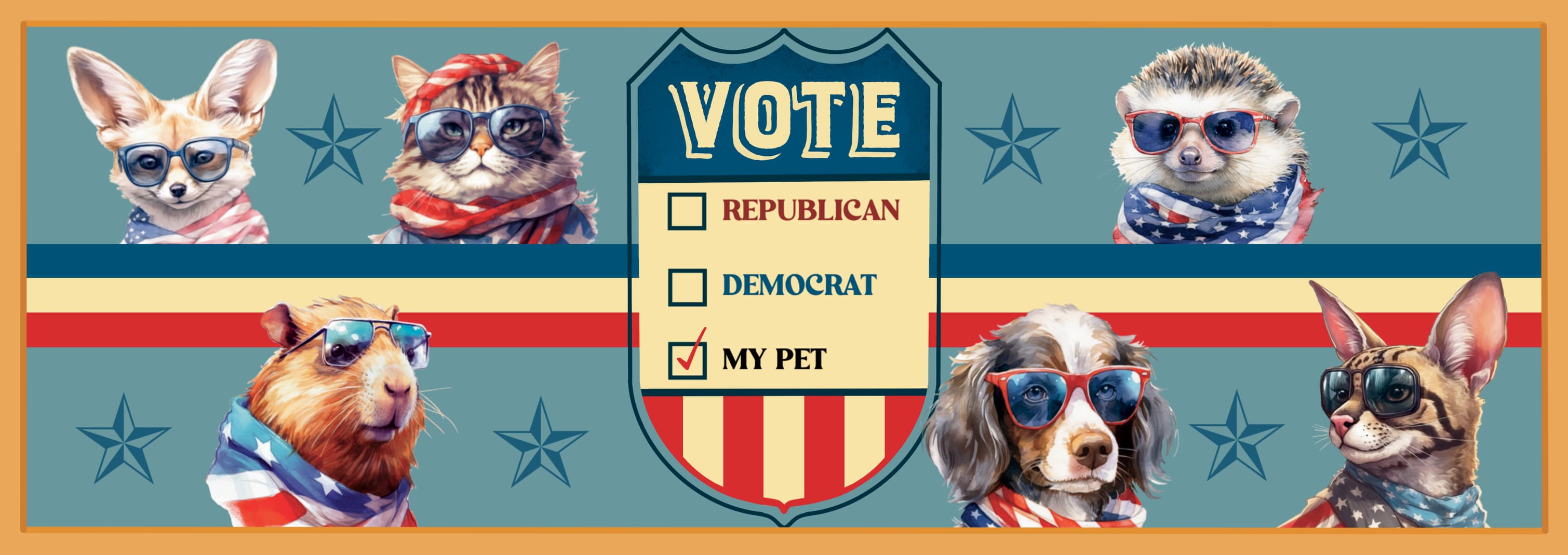 Vote My Pet Custom Candle