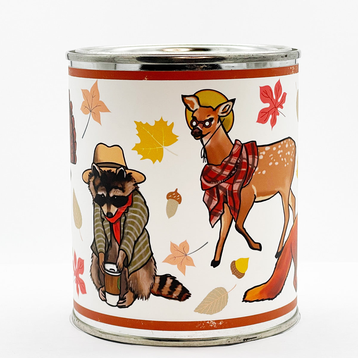 Autumn Animals Custom Candle