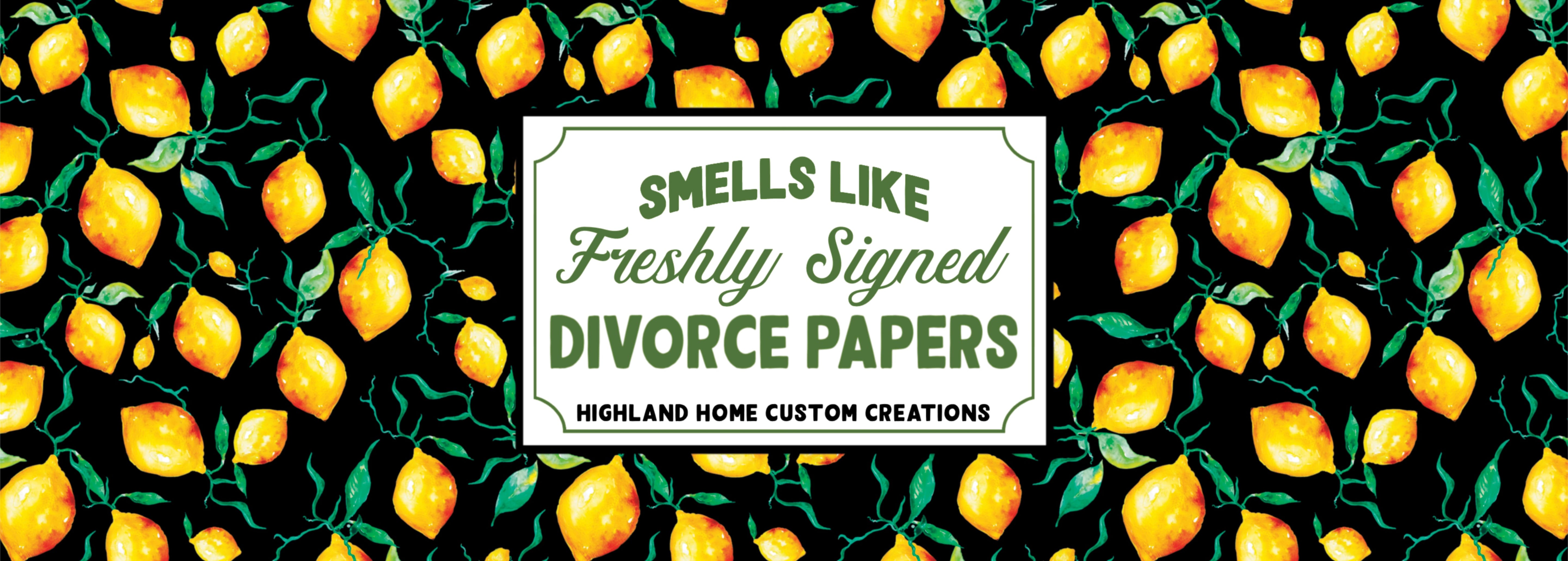 Divorce Papers Custom Candle