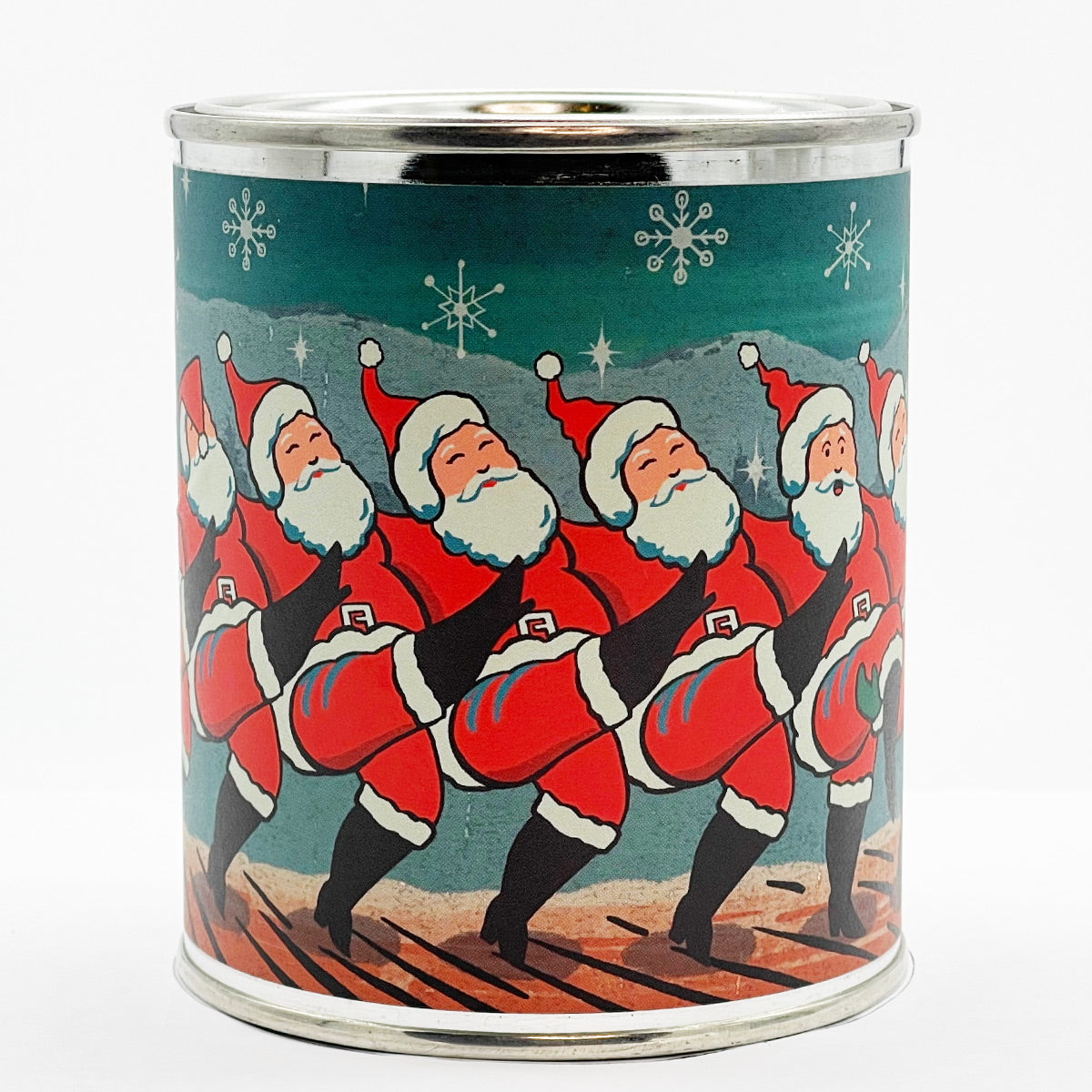 Kickline Santa Custom Candle