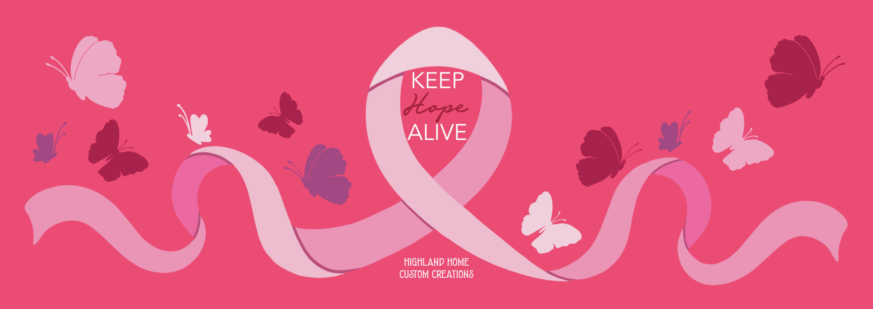 Keep Hope Alive Custom Candle