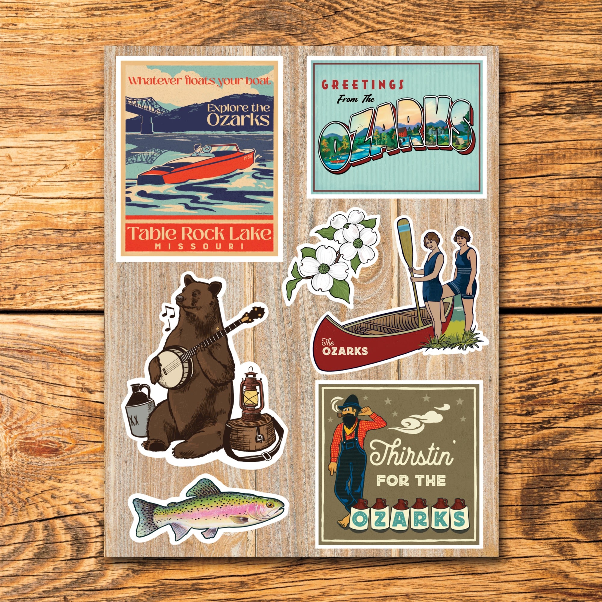 Ozarks- Sticker Sheet (8.5×11)